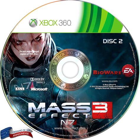 Label Xbox360 Mass Effect 3 Disc 2 Capa Scan