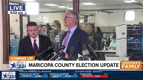 Watch Live Maricopa County Provides The Latest Election Update