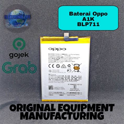 Jual Baterai Oppo A1k Blp711 Batre Batrai Original Battery Shopee