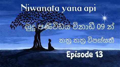 Niwanata Yana Api Episode 13 තත්‍ර තත්‍ර විපස්සතී නිවන Poyaday