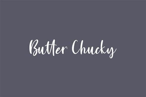 Butter Chucky Free Font 01 Fonts Shmonts