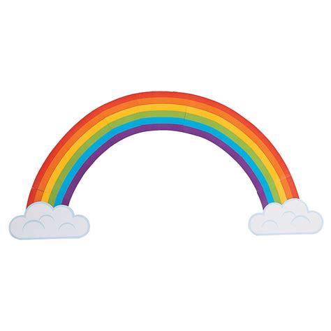 Jumbo Build A Rainbow Cutouts Party Decor 11 Pieces Ebay