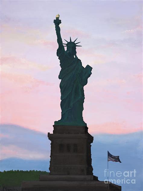 Nyc Obeautiful Statue Of Liberty Painting By Paula Gleacher Fine Art