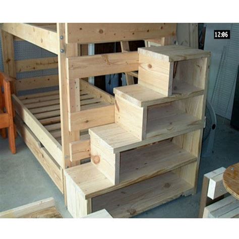 I saw another post using the ikea trofast unit as stairs, but as our bunk beds. Solid Wood Custom Made Stairs For Bunk Or Loft Bed USMFS