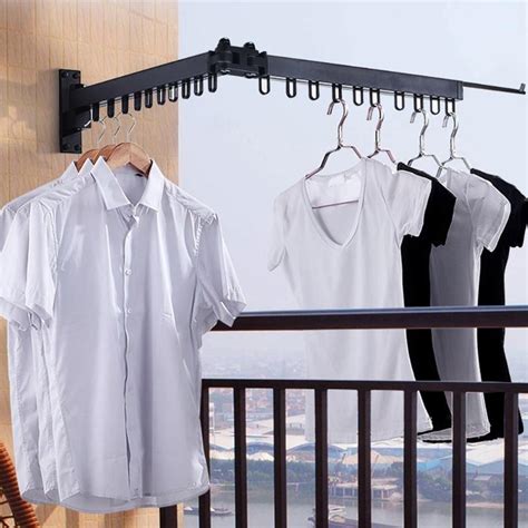 The hanging drying rack is designed to be hung in the laundry or living room to dry laundry. Folding Clothes Hanger Retractable Foldable Wall Hanging ...