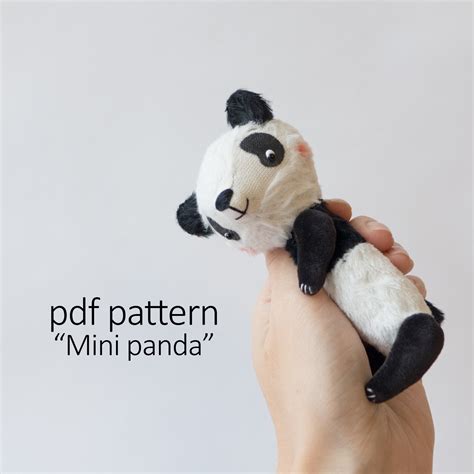 Panda Bear Pattern Pdf Downloadable Diy Teddy Pattern Etsy