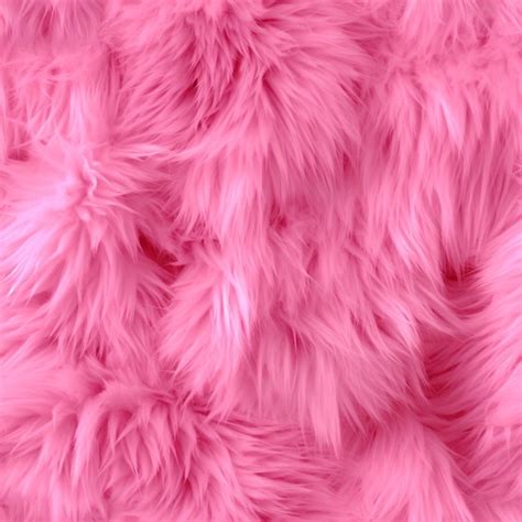 Premium Ai Image A Close Up Of A Pink Furry Fabric With A White