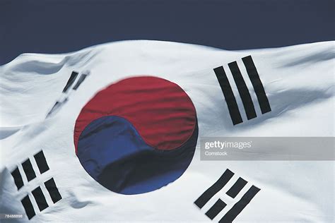South Korea Flag Stock Photo - Getty Images