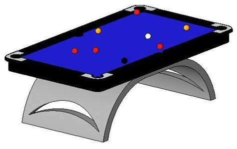 The tables parameteric in length and width, aalong with 2 material parameters for steel and glass materials. RevitCity.com | Object | Modern Pool Table