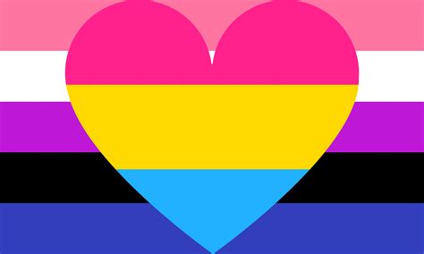 This is probably the flag you'll see most often: Genderfluid Pansexual Combo Pride Flag - Pride Nation