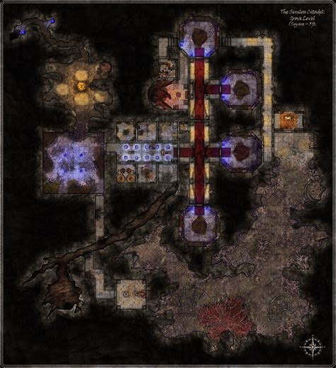 The Sunless Citadel The Grove Level Map By Https Deviantart Com Foundryatropos Rpg