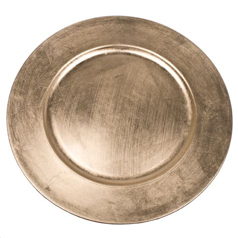 Standard Gold Round Charger Plate 33cm Diameter