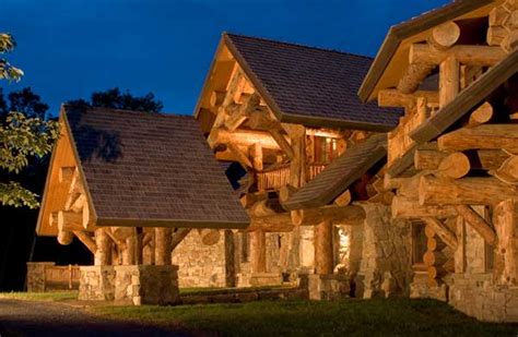 Conestoga log cabins & homes has satisfied our customers with cathedral ceilings, massive decks, expansive porches and beautiful stone fireplaces. Massive Log Home « The Log Builders