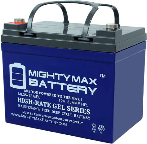 12v 35ah Gel Battery For Pride Mobility Jazzy Select 6 Mighty Max