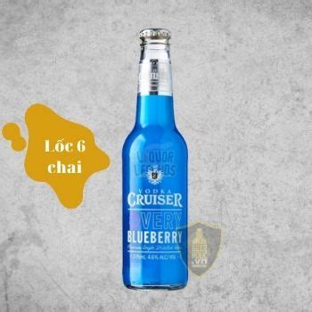 Bia trái cây Vodka Cruiser Việt quốc Blueberry lốc 6 chai 275ml