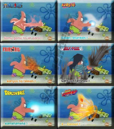 Patrick Star Uses His Special Moves On Spongebob