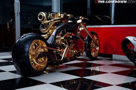 Queen Street Customs Gold Plated Drag Bike The