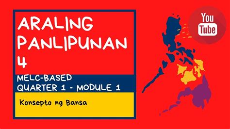 Araling Panlipunan Module Quarter Week Module Konsepto Ng Bansa Youtube