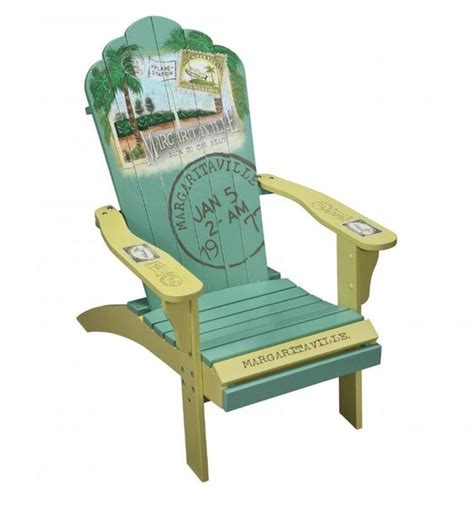 Margaritaville Painted Back To The Beach Adirondack Chair Painted