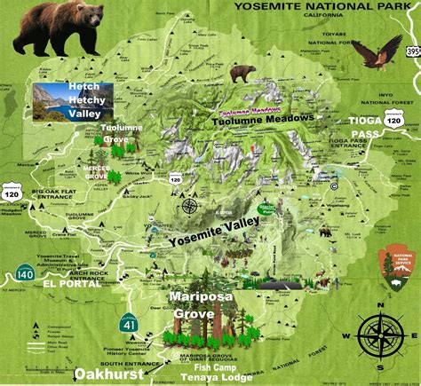 Map Yosemite Area London Top Attractions Map