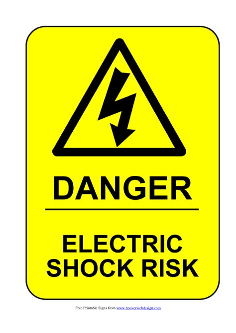 Free Printable Health And Safety Signs