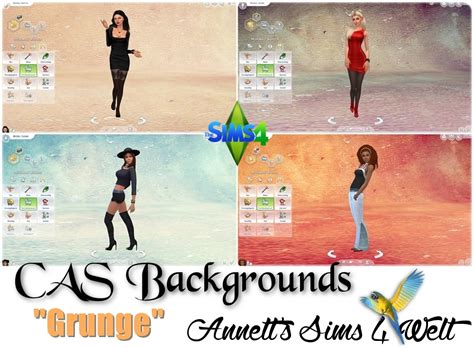 Sims 4 Ccs The Best Cas Backgrounds Grunge By Annett85
