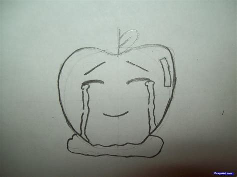 How To Draw Sad Chibi Apple Step By Step Chibis Draw