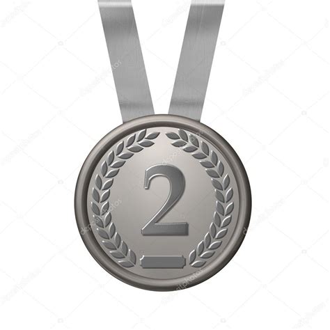 Illustration Of A Silver Medal Stock Photo By ©pdesign 1650014