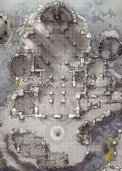 The Forgotten Monastery Battle Map 2 Minute Tabletop