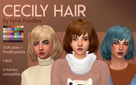 Feral Poodles Sims Sims Hair Ts4 Maxis Match Cc Maxis Match Cc