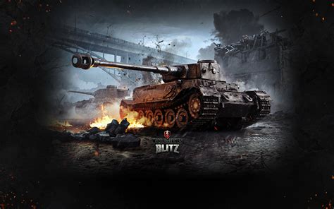 Фотография World Of Tanks Танки Немецкий Blitz Pzkpfw Vi 1920x1200