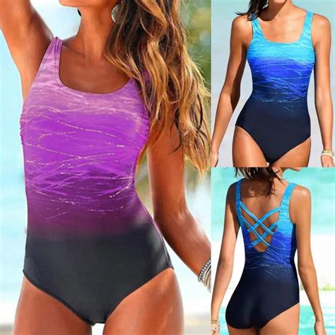 Aliexpress Com Buy Womens Swimming Costume Padded Swimsuit Monokini