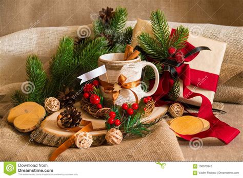 New Year`s Still-life With Cup Stock Photo - Image of holiday ...