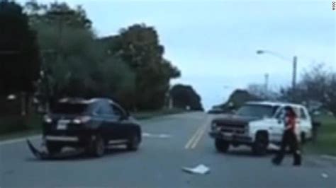 Car Runs Over Motorcyle In Road Rage Incident Cnn Video