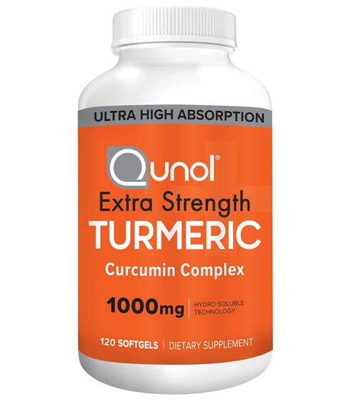 Turmeric Curcumin Softgels Qunol With Ultra High Absorption 1000mg