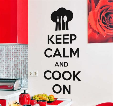Sticker Keep Calm And Cook On Tenstickers