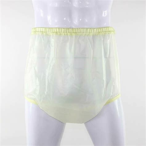 Yellow Tuffy Pvc 6mil Vinyl Adult Plastic Pants Diaper Covers With 1 Waistband Ebay