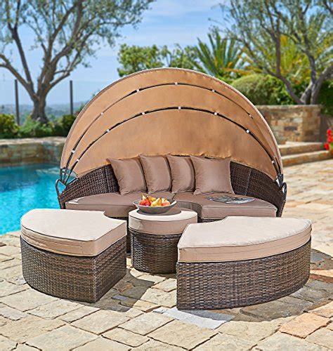 Outdoor spaces outdoor living outdoor decor oberirdischer pool galvanized stock tank pool paint patio grande stock daybed canopies, outdoor shelters and tents made with mosquito nets are attractive outdoor ideas for. Gorgeous Round Daybeds: Why Every Patio Should Have One!