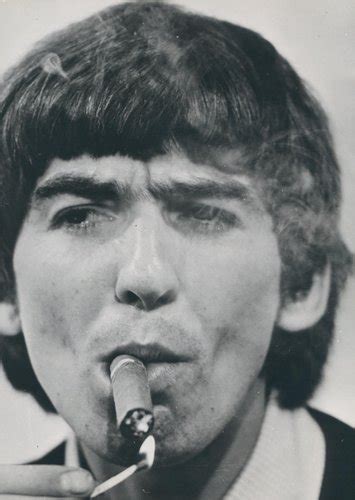 Henry Grossman George Harrison Cigar Black And White Photograph 1970s 21 X 15 2cm 1970s Bei