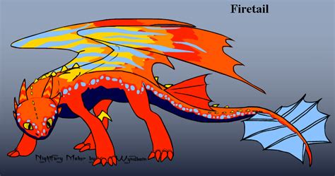 She is very intellegent, wild, and creative. Firetail's Nightfury Form by ThunderClawShocktrix on ...