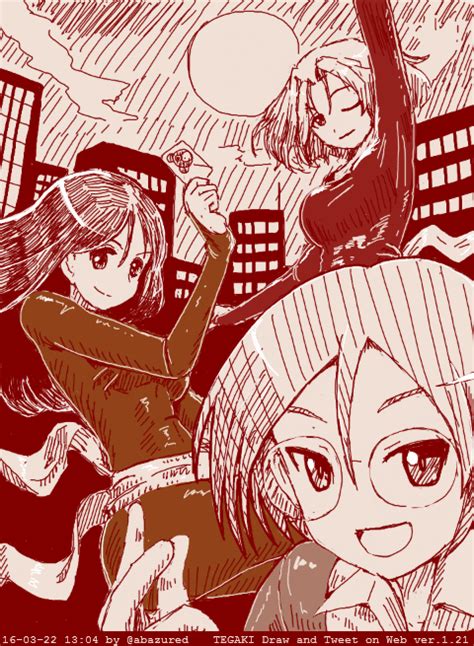 Boko Azumi Rumi And Megumi Girls Und Panzer And 1 More Drawn By