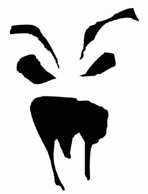 Scary Face Pumpkin Stencil Creative Ads And More
