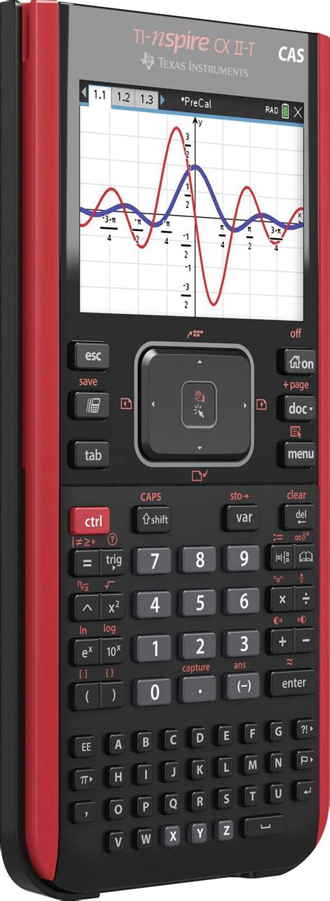 Texas Instruments Ti Nspire™ Cx Ii T Cas Graphing Calculator Black