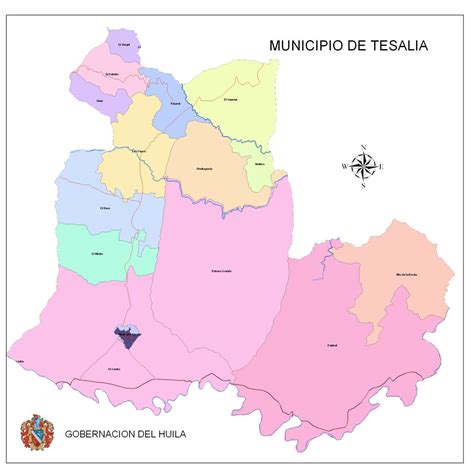 Mapas De Municipios Del Huila Con Veredas Huila Magnífica