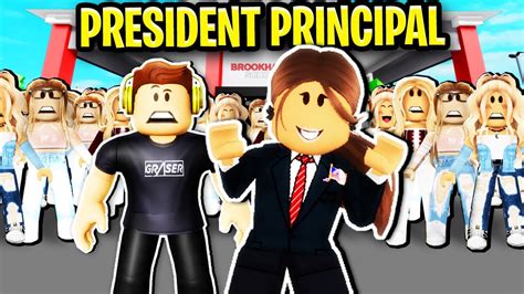 President Became Principal Of Roblox Brookhaven 😲 Youtube