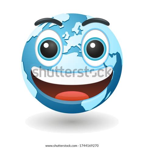 World Globe Emoji Vector Art Illustration Stock Vector Royalty Free