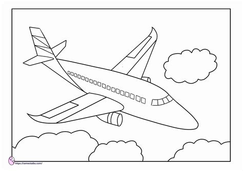 Kartun Mewarnai Gambar Pesawat Terbang Anak Tk Kumpulan Gambar