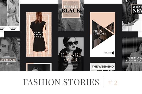 Fashion Instagram Stories V2 Instagram Templates Creative Market