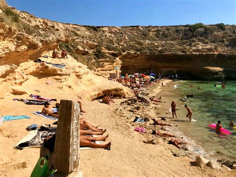 Cala Contita Ibiza Nude Beach Boats Ibiza