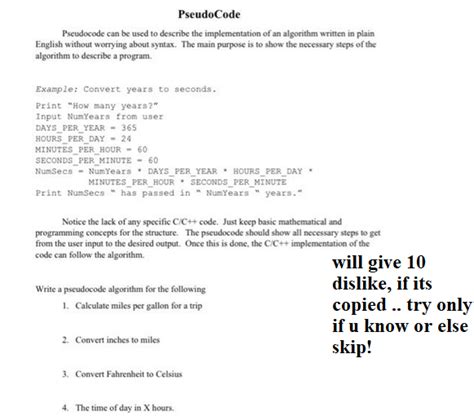 Solved Pseudocode Pseudocode Can Be Used To Describe The Chegg